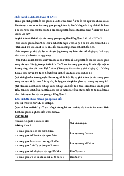 Giải sách giáo khoa môn Lịch Sử 6 Bài 12 Sự hình thành và bước đầu phát triển của các vương quốc phong kiến ở Đông Nam Á | Kết nối tri thức