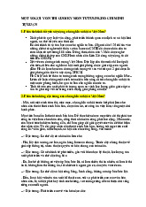 Đề cương môn Tư tưởng Hồ Chí Minh - Trường Đại học lao động -  xã hội.