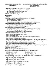 Đề cương giữa kì 2 Toán 12 năm 2024 – 2025 trường THPT Sơn Động 3 – Bắc Giang