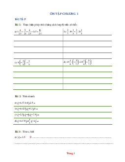 Bài toán lớp 7 ôn tập chương số hữu tỉ ( có lời giải chi tiết )