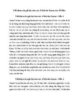 Văn mẫu lớp 6: Viết đoạn văn ghi lại cảm xúc về bài thơ Lượm của Tố Hữu | Cánh diều