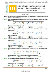 Đề kiểm tra theo bài học các số đặc trưng đo xu thế trung tâm mẫu số liệu ghép nhóm