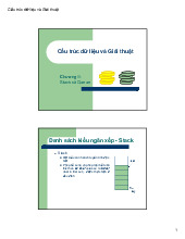 Bài giảng môn Cấu trúc dữ liệu và giải thuật - Công nghệ thông tin | Đại học Mở Hà Nội