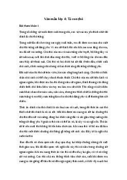 Tả con thỏ | Tập làm văn 4