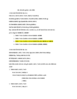 Bài tập trắc nghiệm (quiz) môn Cơ sở dữ liệu có đáp án | Học viện Công nghệ Bưu chính Viễn thông