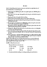 Đề số 10 Kiểm Tra Lý Thuyết Kinh Tế Vĩ Mô Và Phân Tích Cán Cân Thương Mại | Trường Đại học Thương Mại