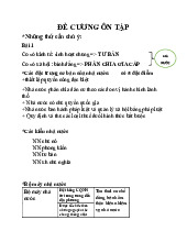 Đề cương ôn tập - Pháp luật & đặc điểm nhà nước môn Pháp luật đại cương | Trường Quốc tế - Đại học Quốc gia Hà Nội
