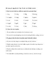 Đề cương ôn tập giữa học kỳ 1 môn Tiếng Anh lớp 10 năm học 2024 - 2025 | Bộ sách Global Success