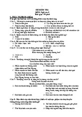 Đề thi học kỳ 1 môn Ngữ Văn lớp 8 năm học 2024 - 2025 - Đề số 4 | Bộ sách Kết nối tri thức
