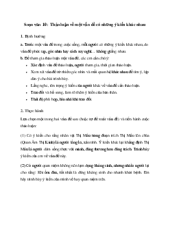 Soạn bài Thảo luận về một vấn đề có những ý kiến khác nhau - Cánh diều 10