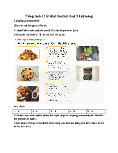 Giải SGK Tiếng Anh 12 Global Success Unit 3 Listening