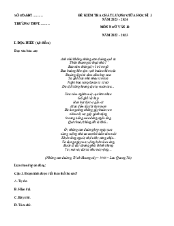 Giải đề thi giữa học kì 1 lớp 10 năm 2023 - 2024 sách Kết nối tri thức với cuộc sống | Ngữ văn lớp 10 đề 4