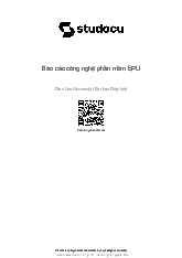 Báo cáo công nghệ phần mềm EPU | Đại học Điện lực