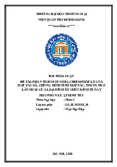 Phân tích đặc điểm pháp lý của Hợp tác xã | Bài thảo luận Luật kinh tế