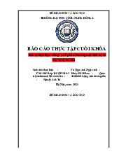 Báo cáo thực tập Công ty Cổ phần Thương mại dịch vụ và xây dựng An Gia | Môn Thực tập cuối khóa - Đại học Công Nghệ Đông Á