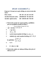 Group Assignment 2 on Demand & Supply | Microeconomics | Trường Đại học Quốc tế, Đại học Quốc gia Thành phố Hồ Chí Minh