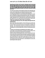 Tóm Tắt Lịch Sử Đảng Cộng Sản Việt Nam: Những Bước Nghặt Cách Mạng