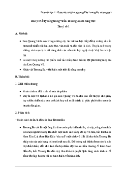 Phân tích triết lý sống trong Hồn Trương Ba, da hàng thịt | Văn mẫu lớp 12