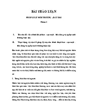 Đề cương môn Luật môi trường - Trường Đại học lao động -  xã hội