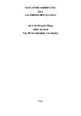 Báo cáo Thí Nghiệm : Phép Đo Tiêu Cự Bằng Bessel & Silbermann PFIEV môn Vật lý đại cương 2  | Học viện Công Nghệ Bưu Chính Viễn Thông