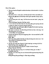 Trắc nghiệm LSĐ. Trường đại học Nguyễn Tất Thành