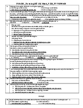 Tài liệu ôn thi môn Tư tưởng Hồ Chí Minh | Đại học Nội Vụ Hà Nội