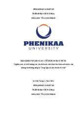 Nghiên cứu về ảnh hưởng các yếu tố hành vi tổ chức lên hiệu suất nhân viên phòng Marketing công ty Trung Nguyên chi nhánh Hà Nội | Báo cáo bài tập lớn học phần Hành vi tổ chức