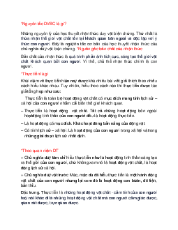 Tóm tắt lý thuyết môn triết học