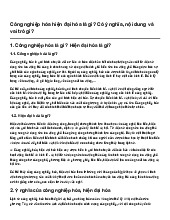 Công nghiệp hóa hiện đại hóa là gì? Có ý nghĩa, nội dung và vai trò gì?