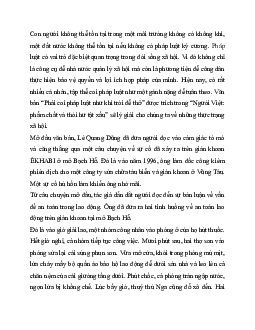 Phân tích “Phải coi pháp luật như khí trời để thở” | Văn mẫu 11 Cánh diều