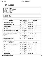 VMU - Bảng điểm sinh viên Phan Viết Thường 2018-2021