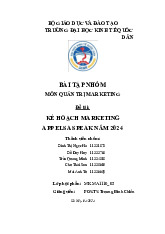 Kế Hoạch Marketing cho App ELSA Speak | Môn Quản trị marketing - Đại học Kinh Tế Quốc Dân