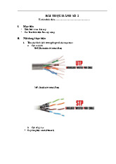 Lab 2 - Thực Hành Bấm Cáp Mạng UTP và Các Loại Cáp | Môn Công nghệ thông tin - Đại Học Sư phạm Kỹ thuật Hưng Yên