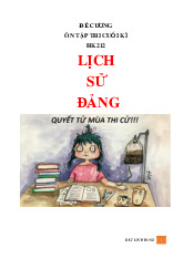 Đề cương ôn tập thi cuối kì môn Lịch sử Đảng | Trường Đại học Thủy Lợi