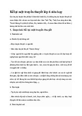 Kể lại một truyền thuyết Ngữ văn lớp 6 Kết nối tri thức