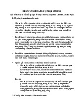 Phân Tích và Đặc Điểm Nhà Nước môn Pháp luật đại cương | Trường đại học Mở Hà Nội