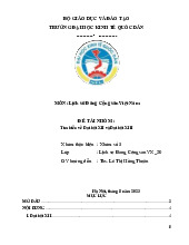 Tìm hiểu về Đại hội XII và Đại hội XIII | Bài tập lớn môn Lịch sử đảng cộng sản Việt Nam