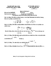 Đề thi Giải tích 2 giữa kỳ 2 (Ngành học CLC MT-KHTT) năm học 2020-2021 | Trường Đại học Khoa học tự nhiên, Đại học Quốc gia Hà Nội