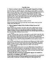 Tài liệu ôn tập Văn Hoá Anh | Trường Đại học Ngoại ngữ, Đại học Đà Nẵng