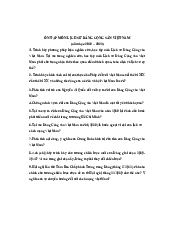 Các vấn đề ôn tập Lịch sử đảng  (2022-2023) | Đại học Sư Phạm Hà Nội