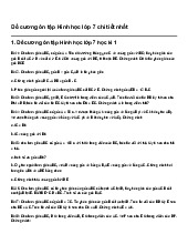 Đề cương ôn tập Hình học lớp 7 chi tiết nhất