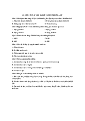 Câu hỏi ôn tập môn Con người và môi trường | Trường Đại học Mở Thành phố Hồ Chí Minh