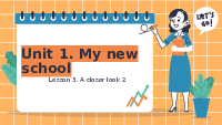 Giáo án điện tử Tiếng anh 6 unit 1 : My new school - lesson 3 | Globle Success