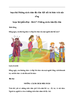 Soạn bài Những cách chào độc đáo (trang 77) | Tiếng việt 2 sách Kết nối tri thức