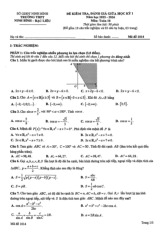 Đề GK1 Toán 10 năm 2025 – 2026 trường THPT Ninh Bình – Bạc Liêu – Ninh Bình