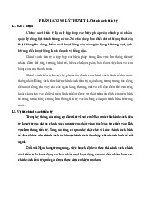 Phần 1: Cơ sở lý thuyết Chính sách tiền tệ - Kinh tế vĩ mô