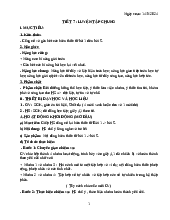 giáo án toán 6 tuần 8 giành cho giáo vên thcs