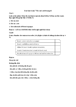 Giải Tiếng Anh 7 Unit 5: The real world | Explore English