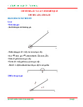 Chuyên đề góc và các vấn đề liên quan ôn thi học sinh giỏi Toán 6