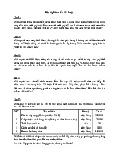 Bài tập Kinh Tế-Kỹ Thuật